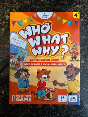 Educational Game: Who What Why? Conversation Cards